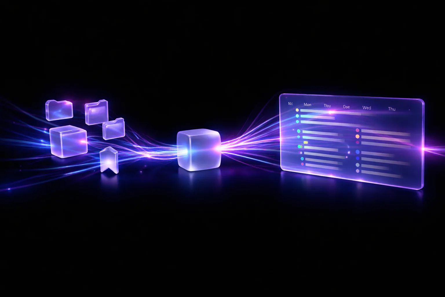 Captured items in the ONA.UNO timeline